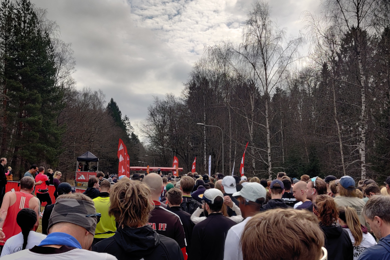 Me at the start line of the race.