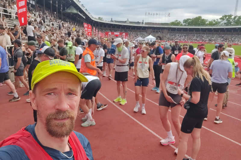 Me after the finish line.